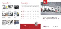 Metal chip briquetting press
