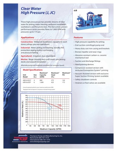 Clear Water High Pressure (J, JC)