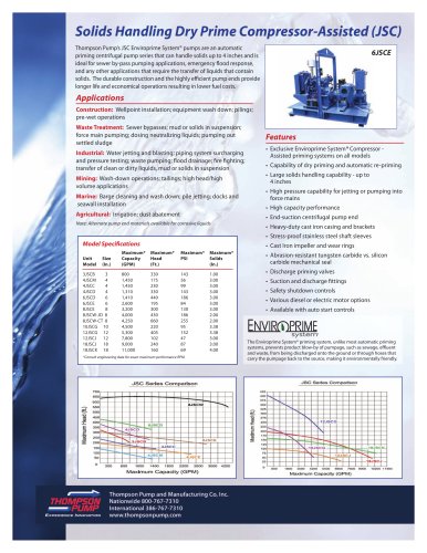 Solids Handling Dry Prime Compressor-Assisted (JSC)