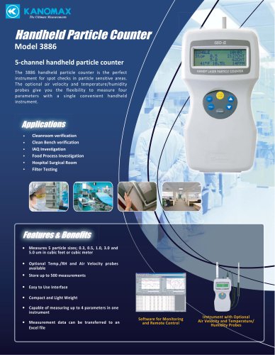 Handheld Particle Counter Model 3886