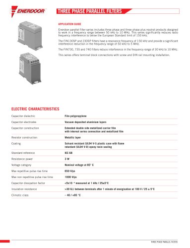 FIN130SP.001.M Three Phase Parallel Filter