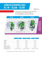 Aérogommeuses Hydrogommeuses gamme SL