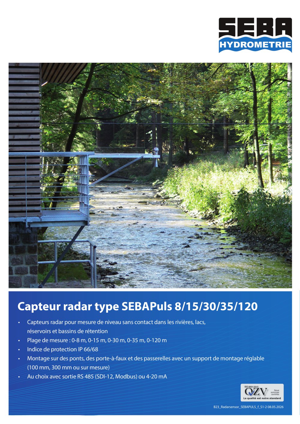 Radar Sensor Type SEBAPULS - Seba Hydrometrie GmbH & Co. KG