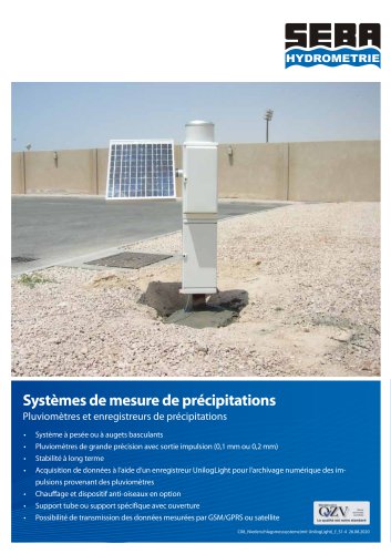 Rain Gauge Measurement Systems