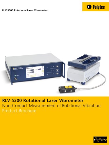 RLV-5500 Rotational Laser Vibrometer - Non-Contact Measurement of Rotational Vibration