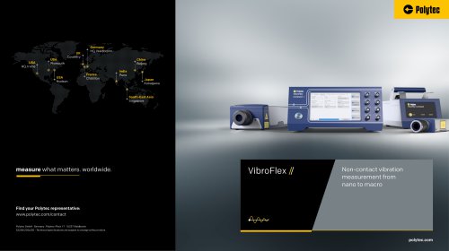 VibroFlex - non-contact vibration measurement from nano to macro