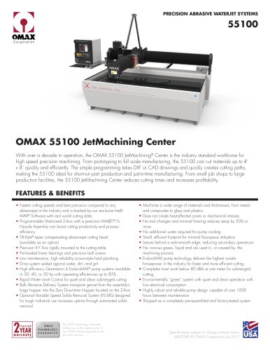 OMAX 55100 JetMachining Center