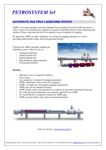 Automatic Multiple Pig Launching System