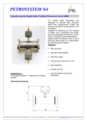 Custody Transfer Turbine Meters