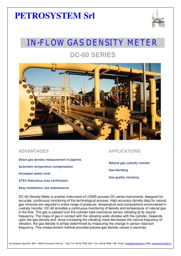 Density Meter for gas