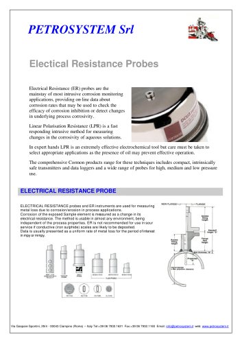 Electrical Resistance for Corrosion Monitoring