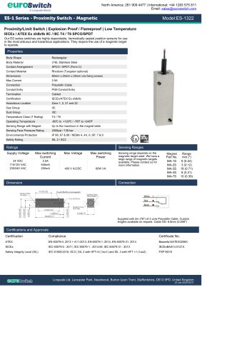 ES-1 Series - Proximity Switch - Magnetic