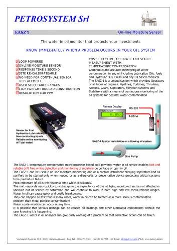 Moisture Oil Monitor