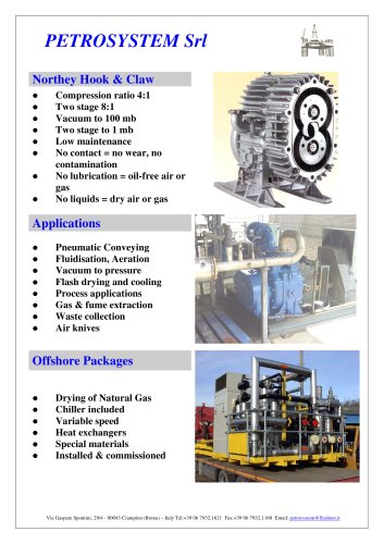 Oil Free Compressors and Vacuum Pumps 