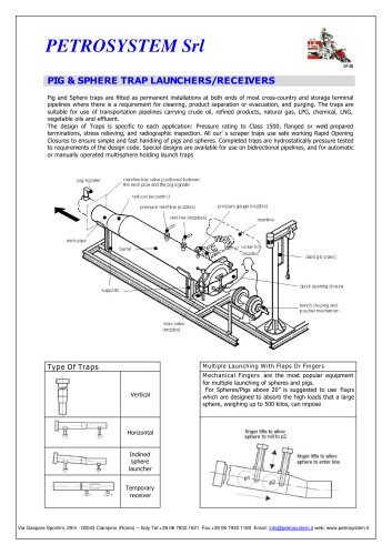 Pig and spheres Launcher and Receiver Trap