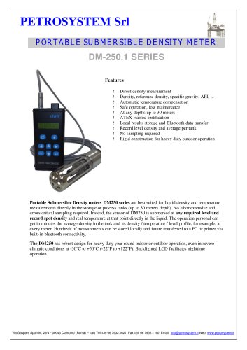 Portable Submersible Density Meter