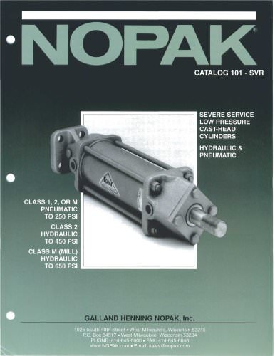 Nopak Severe Service Cylinders