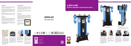 Heatless adsorption compressed air dryers A-DRY