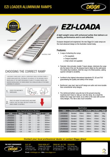 DIGGA ALUMINIUM LOADING RAMPS