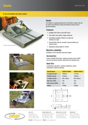 Slasha to suit skid steer loaders