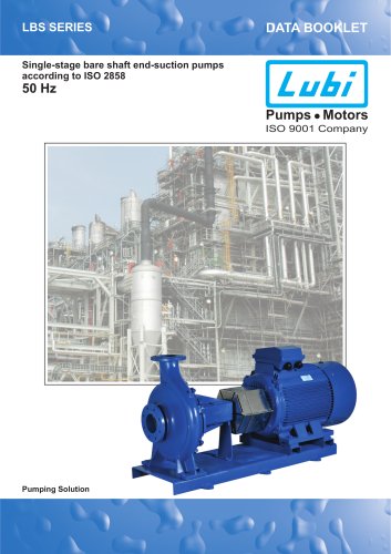 Single-stage bare shaft end-suction pumps 50Hz.