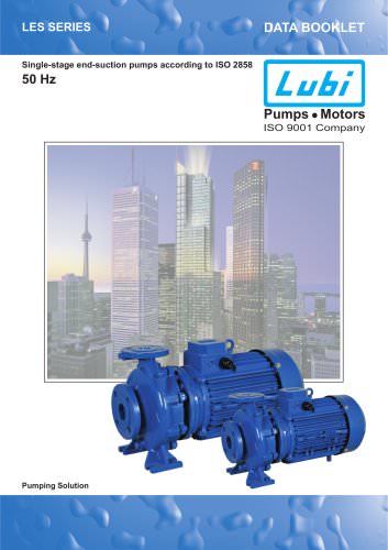 Single-stage end-suction pumps 50Hz.