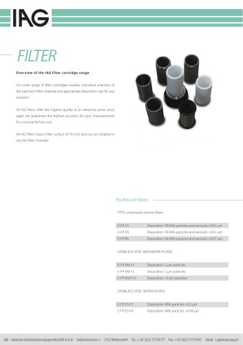 Filter cartridges