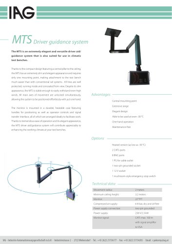 MTS-Driver aid system