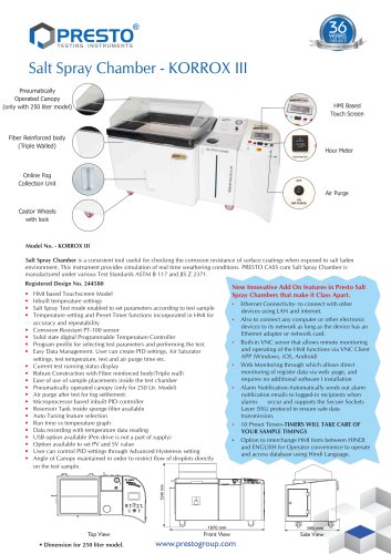 Salt Spray Chamber