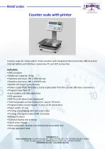 Counter scale with printer