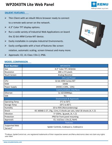 WP2043TN Lite