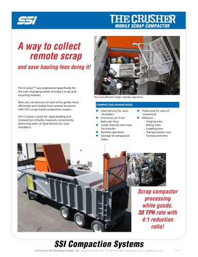 The Crusher™ Mobile Scrap Compactor