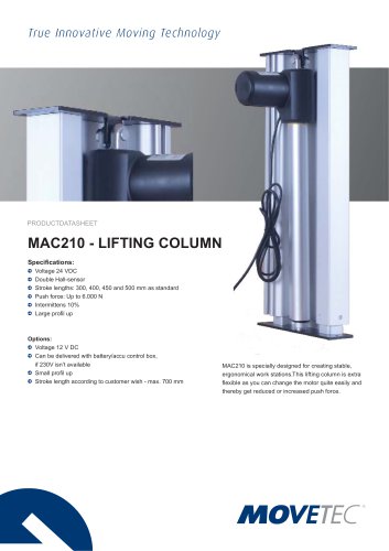 Aluminium Columns MAC 210