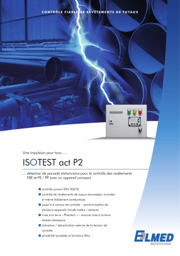 Détecteur de porosité stationnaire ISOTEST® act P2