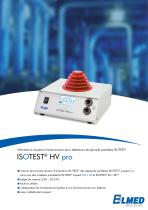 Fiche technique ISOTEST HV pro