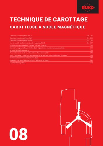 CAROTTEUSE À SOCLE MAGNÉTIQUE