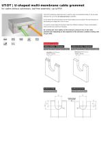 UT-DT | U-shaped multi-membrane cable grommet
