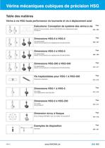 Vérins mécaniques cubiques de précision HSG - 2