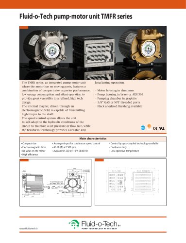 Fluid-o-Tech pump-motor unit TMFR seriesØ