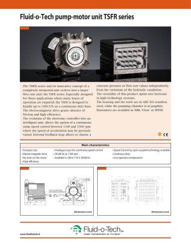 Fluid-o-Tech pump-motor unit TSFR series