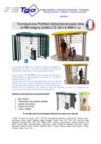 TOURNIQUET AVEC PASSE-VELOS INTEGRE TS120 PMR-V