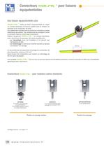 Connecteurs pour liaisons équipotentielles et câblage des panneaux photovoltaïques - 5