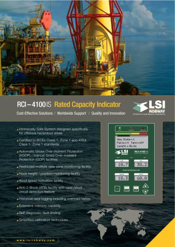 LSI-ROBWAY RCI-4100IS multi-sensor display