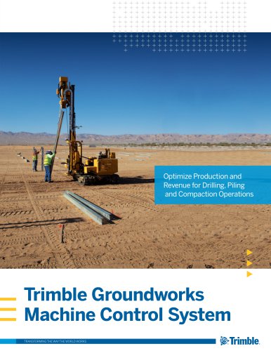 Trimble Groundworks Machine Control System