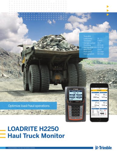 Trimble LOADRITE H2250_Optimize load