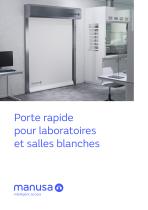 Porte rapide pour laboratoires et salles blanches-1