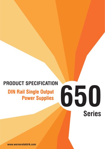 650 Series  DIN Rail Single Output Power Supplies