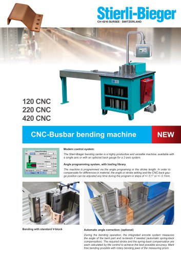 CNC Busbar bending machine STANDARD Line