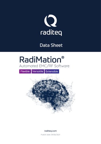 Data Sheet - RadiMation - EMC Test software