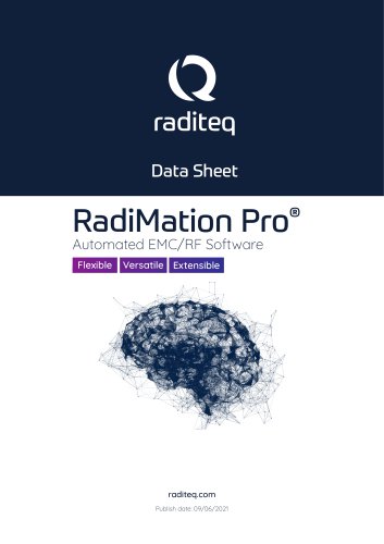 Data Sheet - RadiMation Pro - EMC Test software